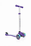 Monopattino a 3 Ruote a LED 3 Altezze Max 50Kg Globber PRIMO Fantasy Lights Up Stelle Viola