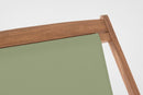 Set 4 Sedie Sdraio Reclinabile Pieghevole 60x106x88 cm in Legno Relax Noemi Muschio