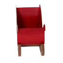 Slitta metallo casetta bianco e rosso cm 27,5x10xh20
