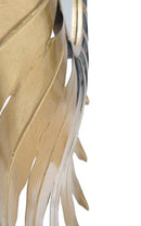 Specchio Leaf Glam Ø98x 5 cm in Ferro e MDF Oro