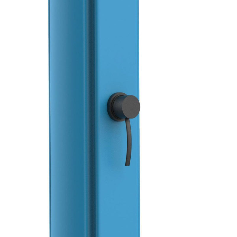 Doccia Solare da Giardino 40L Miscelatore e Lavapiedi Sined Sole XXL Blu