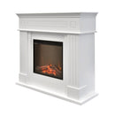 Camino Elettrico da Pavimento Effetto Fiamma 1500W Dalya Bianco