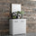 Armoire polyvalente Mini Viareggio 90 cm 2 portes Frêne Blanc