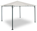Gazebo da Giardino 3x3m in Metallo Morel Decò Ecrù