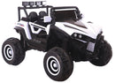 Macchina Elettrica per Bambini 2 Posti 12V Kidfun Fuoristrada 4x4 Bianco