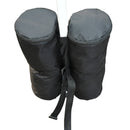 Set 4 Piedistalli Zavorra per Ancoraggio Gazebo con chiusura a Velcro Nero