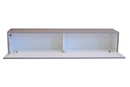 Mobile Sospeso Rettangolare da Salotto in Melamina 139x31x29cm TFT  Boost Bianco