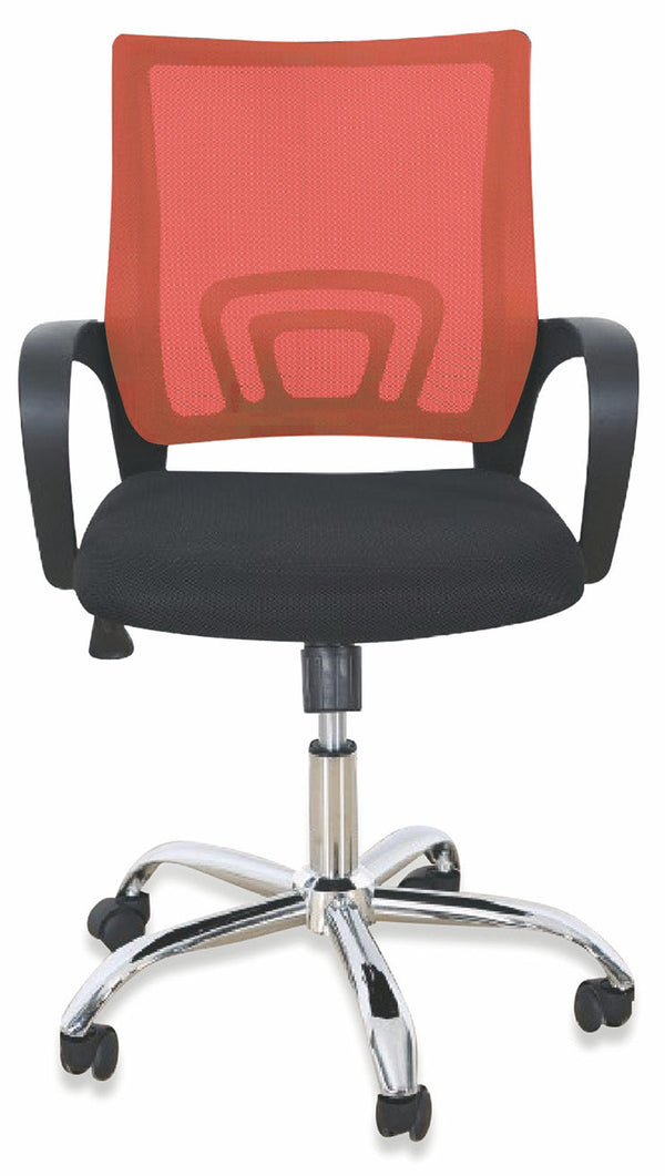 Soriani H96 Chaise de bureau opérative en tissu à mailles réglable rouge acquista