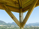 Gazebo da Giardino 3,15x3,15m in Legno Etna
