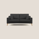 Divano 3 Posti 186x95x91 cm in Tessuto Nero