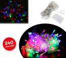 Luci di Natale 240 LED 11,56m Multicolor da Interno