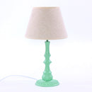 Lampada da Tavolo Ø20xH33 cm in Metallo Verde Chiaro
