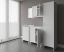 Pensile Lavanderia da Esterno 46,5x34x52,5 cm in PVC Bianco 