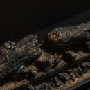 Camino Elettrico da Terra 89,5x90,5x28 cm Jefferson in Legno Nero      