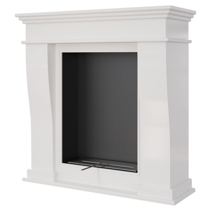 Camino a Bioetanolo da Pavimento 98,8x35,5 cm Flig Boulder Bianco