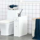 Mobiletto a Colonna da Bagno Bianco 17x48x58 cm 