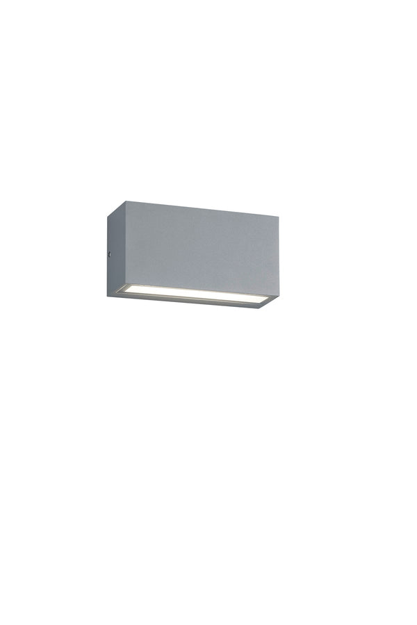 Applique d'extérieur LED en aluminium moulé sous pression en titane sconto