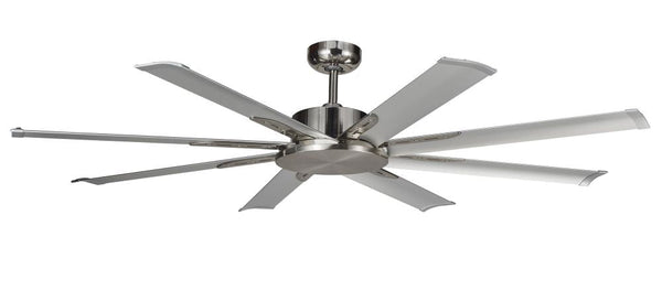 Ventilateur de Plafond avec 8 Pales Aluminium Ø165 cm 5 Vitesses Martec Albatross Argent acquista