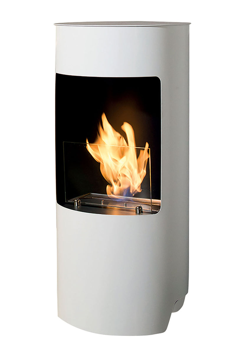 Camino a Bioetanolo da Pavimento Ø45x95 cm 2500W 1,2L Cortina Bianco 