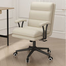 Sedia Poltrona da Ufficio Presidenziale Altezza Regolabile Beige