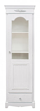 Vetrina Blanc 1 Anta 1 Cassetto H170 in Legno