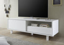 Mobile TV 1 Cassetto 1 Porta 1 Nicchia in Melamina 206x50x50cm TFT Aladdin Bianco