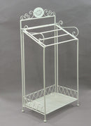 Portasciugamani a Stelo in Metallo da Appoggio 47x31H98,5cm Le Bain Bianco