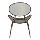 Poltrona Midway Impilabile 64x54x85 h cm in Acciaio Taupe