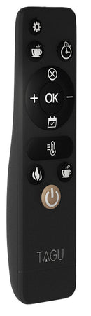 Camino Elettrico da Pavimento Effetto Fiamma 1500W Tagu Frode Grigio Cenere