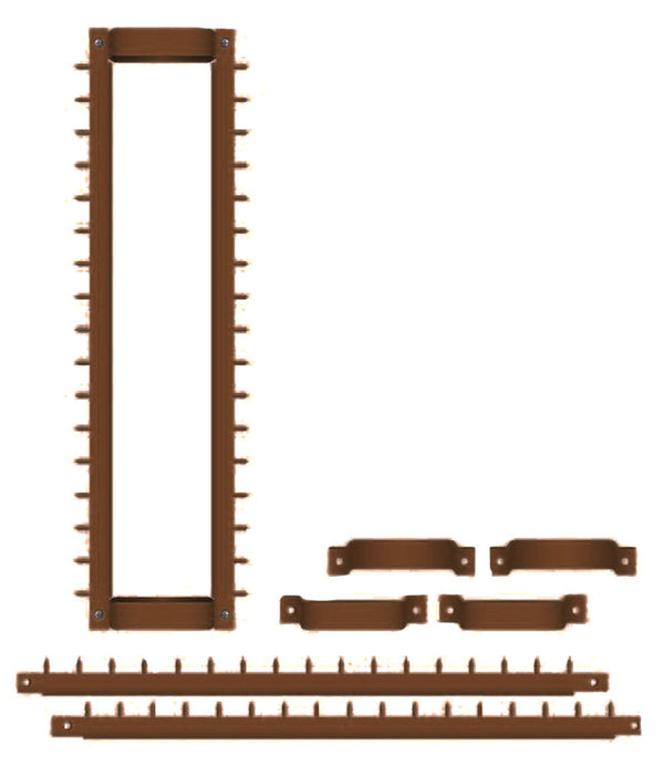 prezzo Système Antivol avec Pointes en Acier pour Downpipes Carrés Tuyaux Externes 120x120 mm Marron