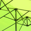 Ombrellone da Giardino Doppio 460x270x240 cm in Acciaio e Poliestere Verde