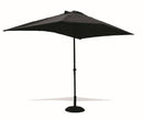 Ombrellone Quadrato da Giardino 3x3 m Palo Ø48 mm in Alluminio Soriani Nero