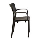 Sedia da Giardino 54,5x53xh84 cm in Polipropilene Damla Antracite