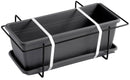 Vaso 40x17x14,5 cm in Polipropilene con Supporto Kit Cassetta Mare 40 Antracite