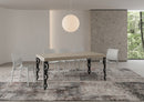 Tavolo Allungabile 180-284x90x77 cm Karamay Cashmere Telaio Antracite 