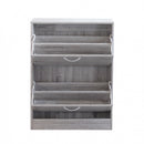 Scarpiera Sally 60x24x80 h cm in Legno Grigio Chiaro