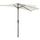 Parasol de jardin mural semi-circulaire 269x138x236 cm Blanc