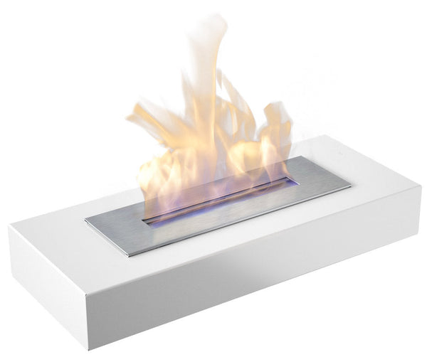 online Cheminée de Table au Bioéthanol 67x10 cm Flig Rialto Max Blanc