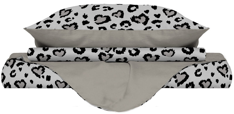 Copripiumino con Federe Stampato in Microfibra Ingrid Varie Misure