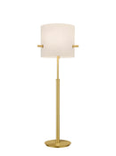 Piantana da Interno  E27 in Metallo Ottone Satinato