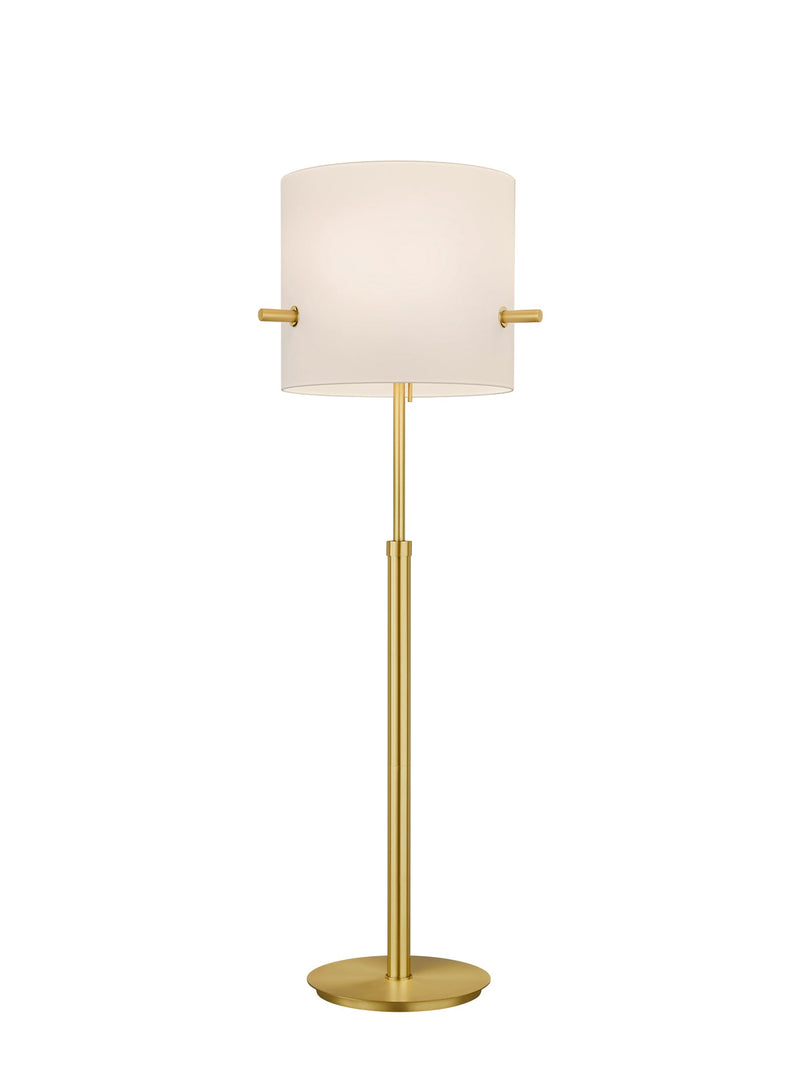 Piantana da Interno  E27 in Metallo Ottone Satinato