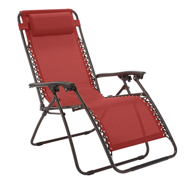 prezzo Chaise pliante inclinable Zero Gravity Rouge