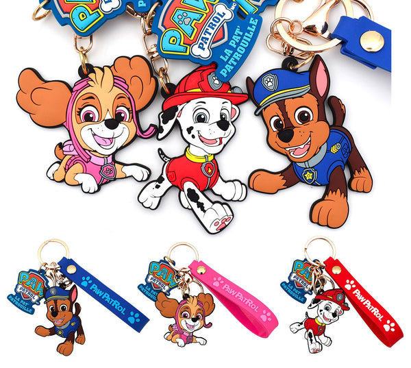 online Set 24 Portachiavi 3D in Silicone per Bambini Paw Patrol Varie Colorazioni