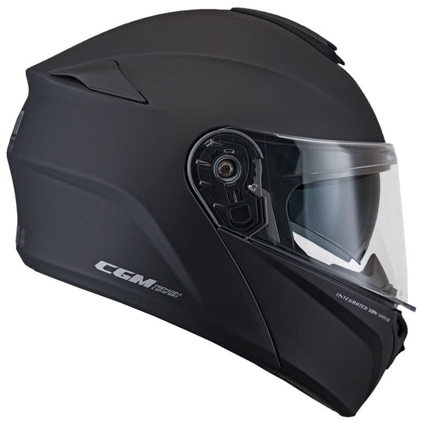 Casque intégral scooter CGM Berlin Long Visor 508A Matt Black Différentes tailles sconto