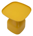 Tavolinetto Gea Giallo 48x48x50 cm in Polipropilene Giallo      