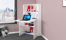 Scrivania Angolare 70x35x140 cm Dalia Bianco Lucido