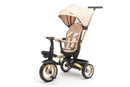 Passeggino Triciclo per Bambini 1-3 Anni Trico Luxury Gold 7 Modalità di Guida Beige