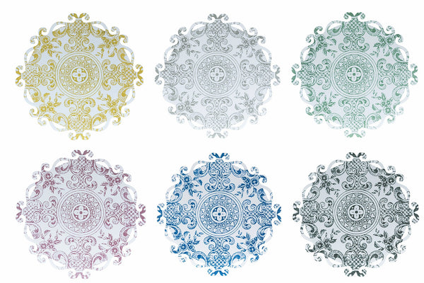 Lot de 6 sets de table Ø44x0,2 cm en plastique VdE Tivoli 1996 Cala Lisboa sconto