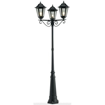 Lampe Palo Alto Trois Lumières pour Jardin Couleur Noire pour Extérieur Ligne Maxi Hexagonale Livos acquista