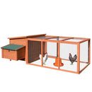 Pollaio Gabbia per Galline da Esterno 221x145x81 cm in Legno 